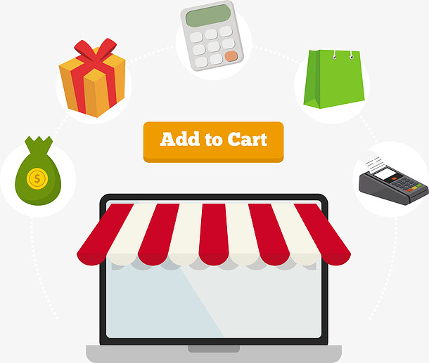 網上購物商城矢量圖高清素材 矢量購物 網.